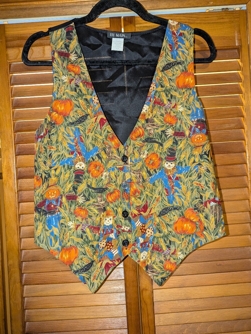 Vintage Fall Halloween Harvest Festive Vest